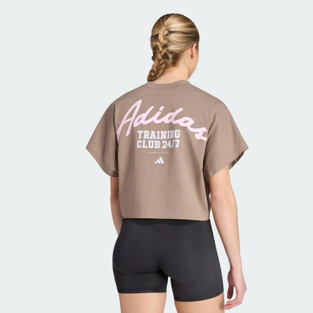 T-shirt PrimeLift Workout Graphics M Khaki Six - Adidas - FashionsVida