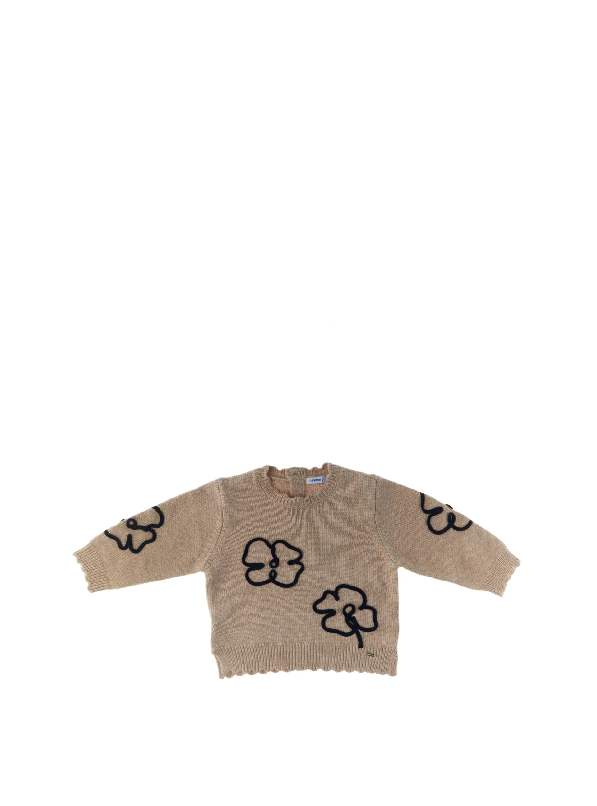 Maglione con ricami BEIGE 18M - Mayoral - FashionsVida