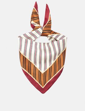 Foulard Satinato A Righe