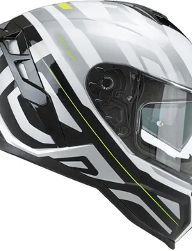 Casco Moto Integrale 363 SHOT Sport Bianco Giallo taglia XL - Cgm - FashionsVida