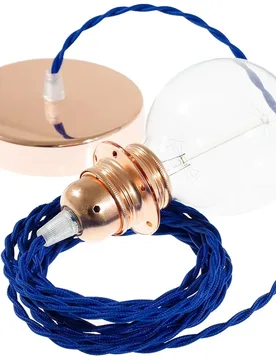 Cables Lampe Suspendue Pendel Pour Abat-jour Tm12 Diy 1 M Blue / Copper One Size - Creative - FashionsVida