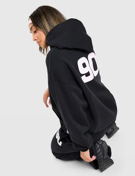 Street Oversized Hoodie - Damen, Schwarz - female - Size: XL - Nike - FashionsVida
