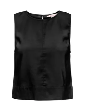 Only Damen Bluse Schwarz 515659