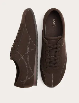 Retro Runner Trainers Chocolate female - M&S - FashionsVida