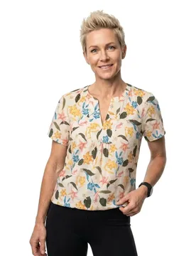Blouse à Manches Courtes Gyselmis Craie / White 38
