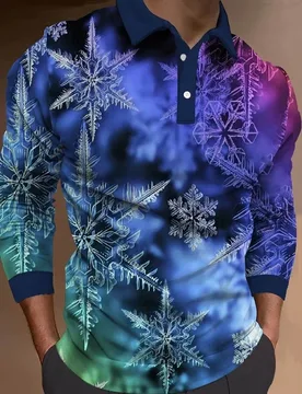Printrendy Men's Plaid Abstract Graphic Prints 3D Print Long Sleeve Polo T-Shirt - Aliexpress - FashionsVida