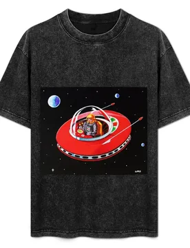 RED FLYING SAUCER T-Shirt Casual Soft Cotton Short Sleeve Tee - Aliexpress - FashionsVida