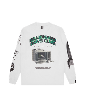Space Travel L/S T-Shirt - White