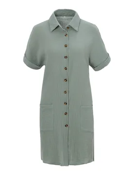 Hemdblusen-Kleid „Helena“ gruen XXL Damen - wedolina - FashionsVida