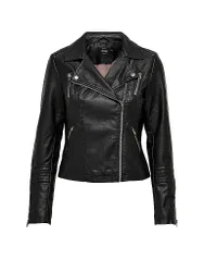 Chaqueta de imitación de cuero ONLGEMMA negro 36