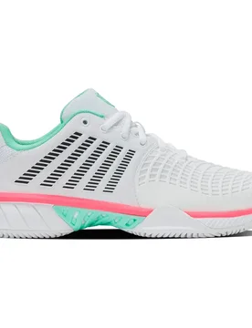 Express Light 3 Hb Clay Shoes White/Neon Mint/Neon Pastel Pink UK 7 - K-swiss - FashionsVida