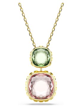 Pendente Chroma, Taglio Cushion, Multicolore, Finitura oro 18K OS