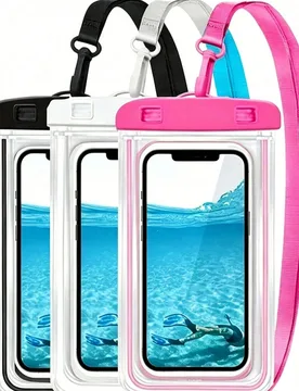 Piezas/5 piezas/4 piezas/2 piezas/1 pieza Bolsa impermeable, Funda impermeable universal para teléfono, Estuche impermeable para teléfono, Bolsa imp - Shein - FashionsVida