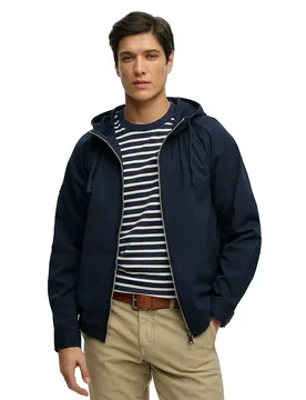Giacca Washed Twill Washed Navy XL - Superdry - FashionsVida