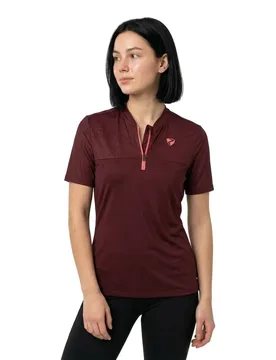 Maglia A Maniche Corte Nelodi Velvet Red - Ziener - FashionsVida