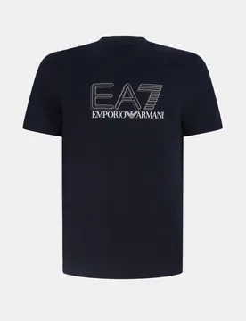 EA7 t-shirt con logo uomo navy blue - EA7 - FashionsVida