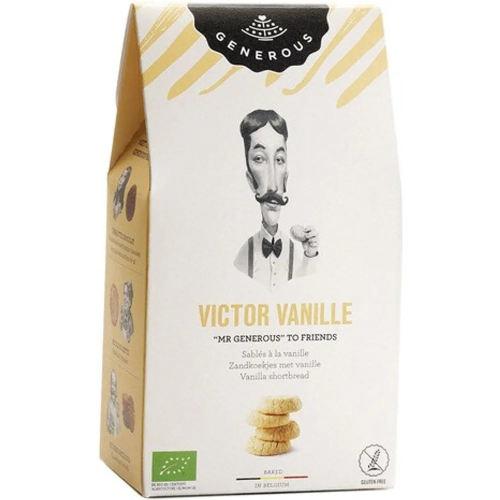 Galletas de vainilla ecológicas sin gluten Victor - Generous - FashionsVida