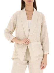 DEHA Blazer in lino BEIGE L