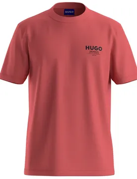 Hugo T-shirt à Manches Courtes Nesptee 10283344 Blue Medium Red S