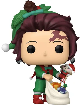 Figura Pop Tanjiro Xmas Demon Slayer - Funko - FashionsVida