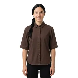 Camicia A Maniche Corte Frame Seal Brown M
