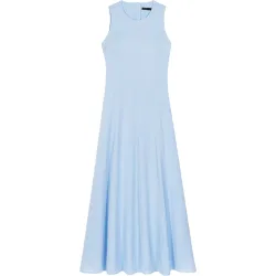 Vestido largo sin mangas con espalda abierta