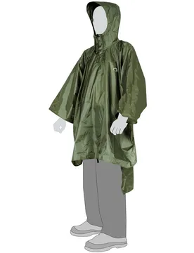 Xl-Xxl) Herren Poncho, grün