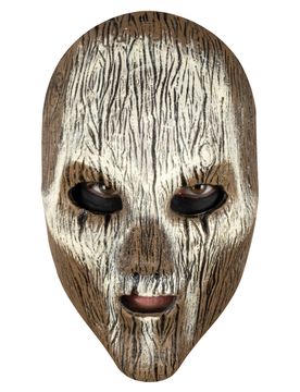 Voodoo Maske in Holzoptik, erwachsene