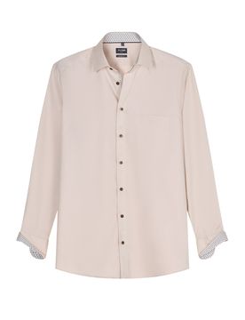 Olymp Hemd mit Kent-Kragen Beige 43
