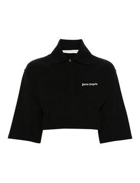 Palm Angels Polo corta con logo
