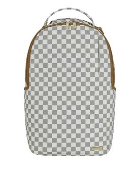 Zaino a quadri color crema in rilievo Graff