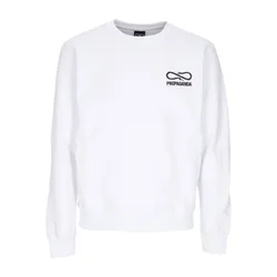 Felpa Girocollo Uomo Logo Embroidery Crewneck White