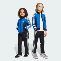 Tuta AOP per bambini 7-8A Black / Blue