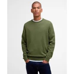 Jersey de hombre liso y cuello redondo