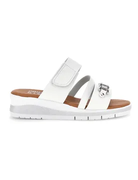Ciabatte bianche con morsetto e fascia a strappo regolabile B315 40 - PRIMA RIGA - FashionsVida