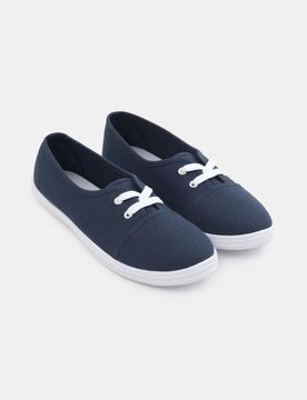 Sneaker in cotone - blu scuro
