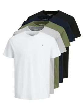 T-Shirt - JORJXJ TEE SS CREW NECK 5PK MP NOOS - S bis XXL - für Männer - Größe S - multicolor - Männer - male - Jack & jones - FashionsVida