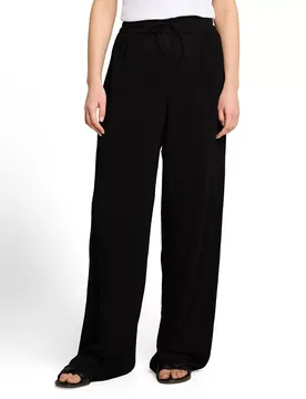 Loose fit wide leg crinkle female