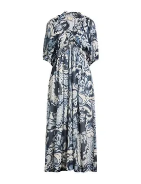 Maxi-Kleid Damen Marineblau 32,34,36 Damen - KAOS JEANS - FashionsVida
