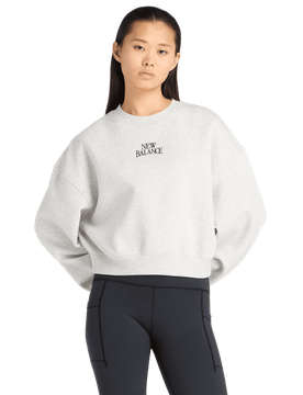 Fleece Damen Sweatshirts - Grau - Größe S - Baumwoll-Jersey Grey S