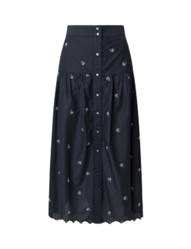 Para mujer. PL901217 Falda midi Even (XS), Casual, Algodón