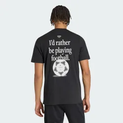 T-SHIRT GRAFICA FOOTBALL CATEGORY S Black
