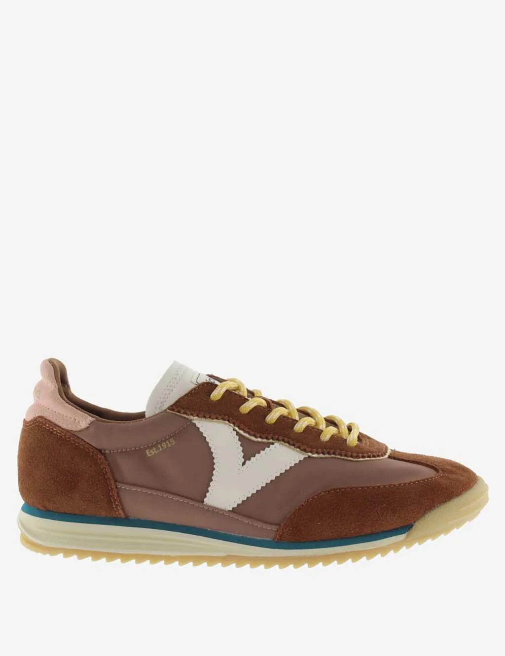 Suede Panel Trainers Brown female - Victoria - FashionsVida