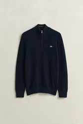 MICRO TEXTURED COTTON HALF ZIP male