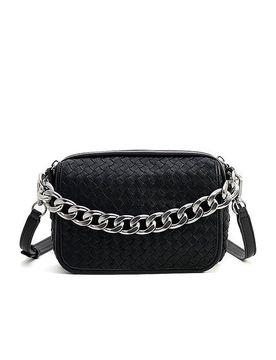 Ledertasche - Umhängetasche EMILY schwarz ONE SIZE damen