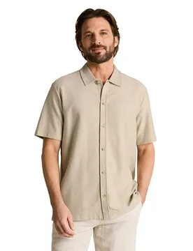 Chemise 1052156 Cashew Beige S - Tom tailor - FashionsVida