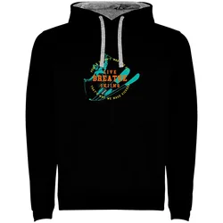 Sweat à Capuche Breathe Bicolor Black / Grey L