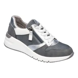 Keil-Sneaker H-Weite „Federleicht“ grau 38 Damen