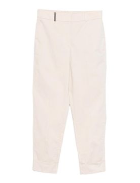 Peserico Pantaloni Beige Con Pieghe