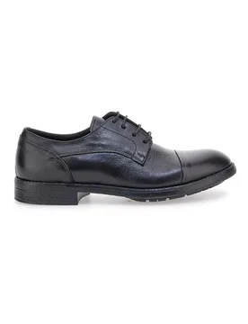 Scarpe stringate nere in vera pelle eleganti 1215P 45 - PITTARELLO PLUS - FashionsVida